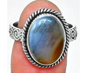 Montana Agate Ring size-8.5 SDR237651 R-1067, 11x15 mm