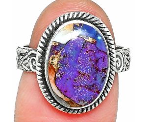 Spiny Oyster Turquoise Ring size-7 SDR237653 R-1067, 10x14 mm