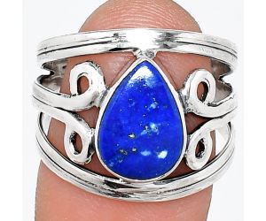 Lapis Lazuli Ring size-8 SDR237688 R-1132, 8x12 mm