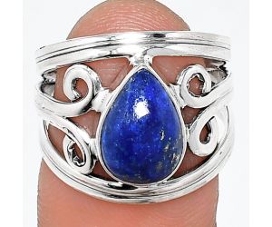 Lapis Lazuli Ring size-7 SDR237727 R-1132, 8x11 mm