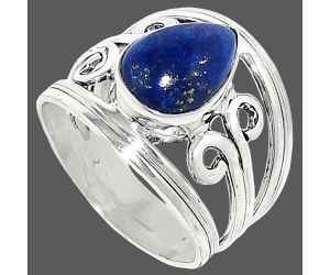 Lapis Lazuli Ring size-7 SDR237727 R-1132, 8x11 mm