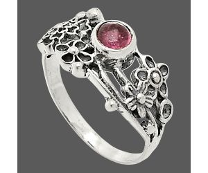 Floral - Natural Multi Tourmaline Ring size-7 SDR237744 R-1041, 5x5 mm