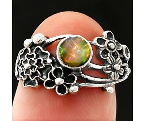Floral - Ethiopian Opal Ring size-7 SDR237821 R-1041, 5x5 mm