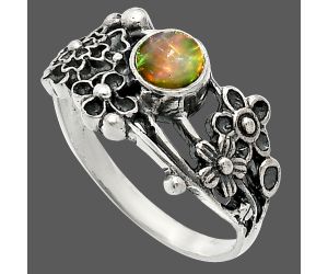 Floral - Ethiopian Opal Ring size-7 SDR237821 R-1041, 5x5 mm