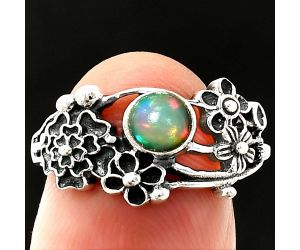 Floral - Ethiopian Opal Ring size-8 SDR237835 R-1041, 5x5 mm