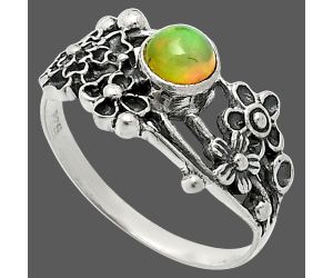 Floral - Ethiopian Opal Ring size-8 SDR237836 R-1041, 5x5 mm
