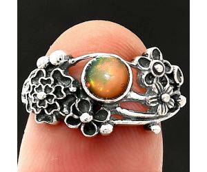 Floral - Ethiopian Opal Ring size-7 SDR237842 R-1041, 5x5 mm