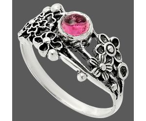 Floral - Natural Multi Tourmaline Ring size-9 SDR237852 R-1041, 5x5 mm