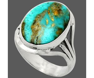 Natural Rare Turquoise Nevada Aztec Mt Ring size-9.5 SDR237857 R-1219, 14x19 mm