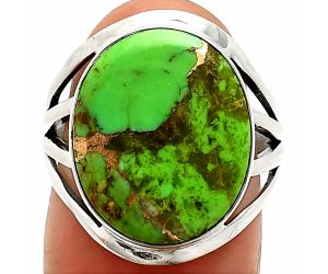 Copper Green Turquoise Ring size-7 SDR237863 R-1219, 14x17 mm