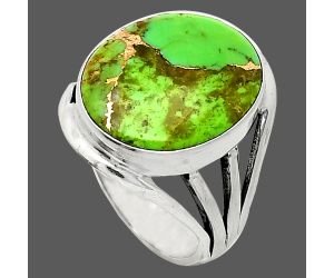 Copper Green Turquoise Ring size-7 SDR237863 R-1219, 14x17 mm