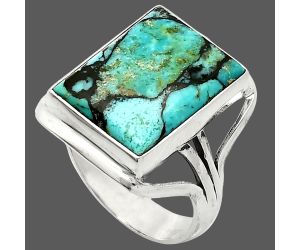 Lucky Charm Tibetan Turquoise Ring size-10 SDR237929 R-1219, 13x18 mm