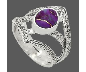 Copper Purple Turquoise Ring size-6 SDR237960 R-1471, 7x9 mm