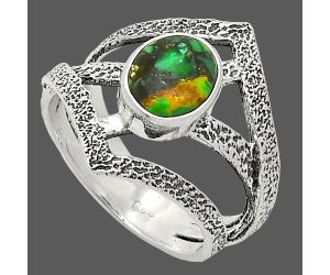 Green Matrix Turquoise Ring size-7 SDR237979 R-1471, 7x8 mm