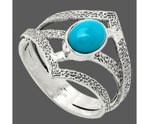 Sleeping Beauty Turquoise Ring size-9 SDR237989 R-1471, 6x8 mm