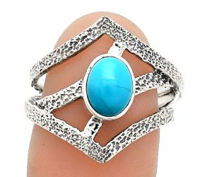 Sleeping Beauty Turquoise Ring size-7.5 SDR237993 R-1471, 6x8 mm