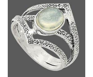 Srilankan Moonstone Ring size-9 SDR237997 R-1471, 7x9 mm