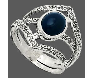 Black Ethiopian Opal Ring size-6.5 SDR238006 R-1471, 7x9 mm