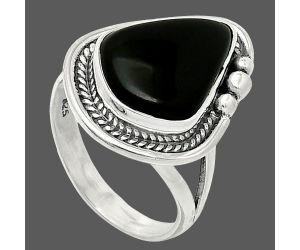 Black Onyx Ring size-7 SDR238070 R-1148, 11x16 mm