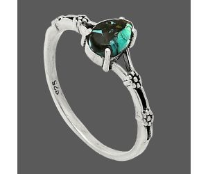 Lucky Charm Tibetan Turquoise Ring size-8 SDR238089 R-1720, 5x7 mm