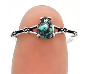 Lucky Charm Tibetan Turquoise Ring size-8 SDR238091 R-1720, 5x7 mm