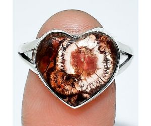 Heart - Mexican Bird Eye Ring size-9.5 SDR238107 R-1073, 14x15 mm