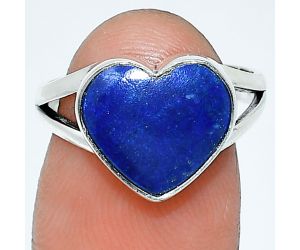 Heart - Lapis Lazuli Ring size-7 SDR238118 R-1073, 11x12 mm