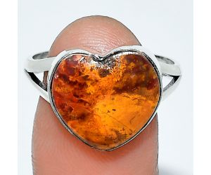 Heart - Rare Cady Mountain Agate Ring size-9.5 SDR238131 R-1073, 13x14 mm