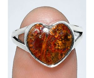 Heart - Rare Cady Mountain Agate Ring size-7 SDR238167 R-1073, 12x12 mm