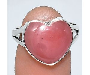Heart - Guava Quartz Ring size-9 SDR238175 R-1073, 14x15 mm