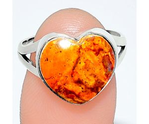Heart - Rare Cady Mountain Agate Ring size-8 SDR238195 R-1073, 13x14 mm