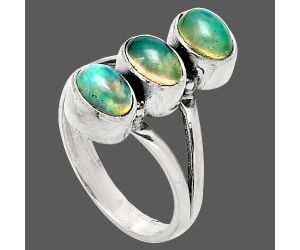 Ethiopian Opal Ring size-6.5 SDR238238 R-1263, 5x7 mm