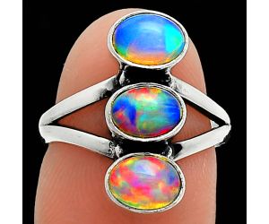 Ethiopian Opal Ring size-6 SDR238239 R-1263, 5x7 mm