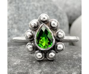 Natural Chrome Diopside Ring size-9 SDR76426, 5x7 mm