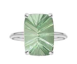 Lab Created Green Sapphire Ring size-8.5 SDR82733, 10x14 mm