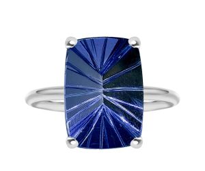 Treated Tanzanite Ring size-7.5 SDR82759, 10x14 mm