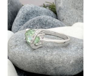 Lab Created Green Sapphire Ring size-7 SDR82895, 8x11 mm