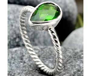 Natural Chrome Diopside Ring size-9.5 SDR87926, 6x10 mm