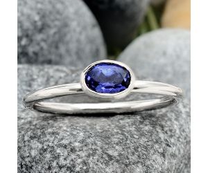 Natural Iolite - India Ring size-7 SDR87932, 4x6 mm