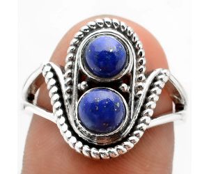 Natural Lapis - Afghanistan Ring size-8.5 SDR88874 R-1027, 5x5 mm
