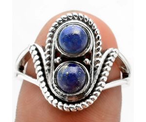 Natural Lapis - Afghanistan Ring size-7.5 SDR88878 R-1027, 5x5 mm