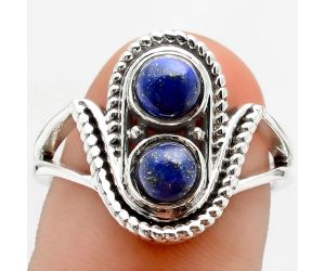 Natural Lapis - Afghanistan Ring size-8.5 SDR88880 R-1027, 5x5 mm