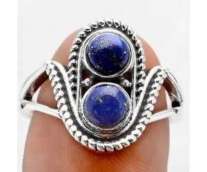 Natural Lapis - Afghanistan Ring size-8.5 SDR88908 R-1027, 5x5 mm