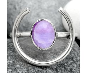 Natural Amethyst Cab - Brazil Ring size-7.5 SDR92344 R-1036, 7x9 mm