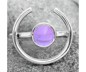 Natural Amethyst Cab - Brazil Ring size-8.5 SDR92354 R-1036, 7x7 mm