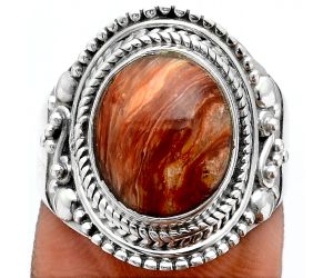 Natural Caramel Opal Ring size-7.5 SDR93007, 10x12 mm
