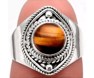 Natural Tiger Eye - Africa Ring size-7 SDR96271 R-1258, 8x8 mm