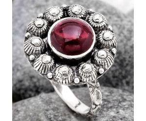 Bali Design - Rhodolite Garnet Ring size-8.5 SDR96277 R-1609, 9x9 mm