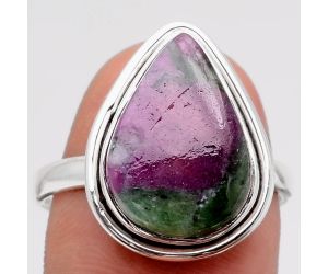 Natural Ruby Zoisite - Africa Ring size-9 SDR98066 R-1156, 12x16 mm