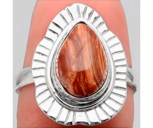 Natural Caramel Opal Ring size-7.5 SDR98977 R-1086, 8x12 mm